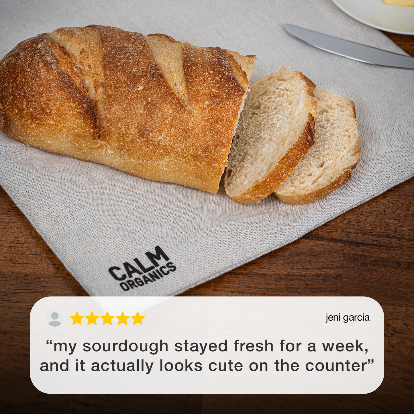 CALM ORGANICS BREAD BAG