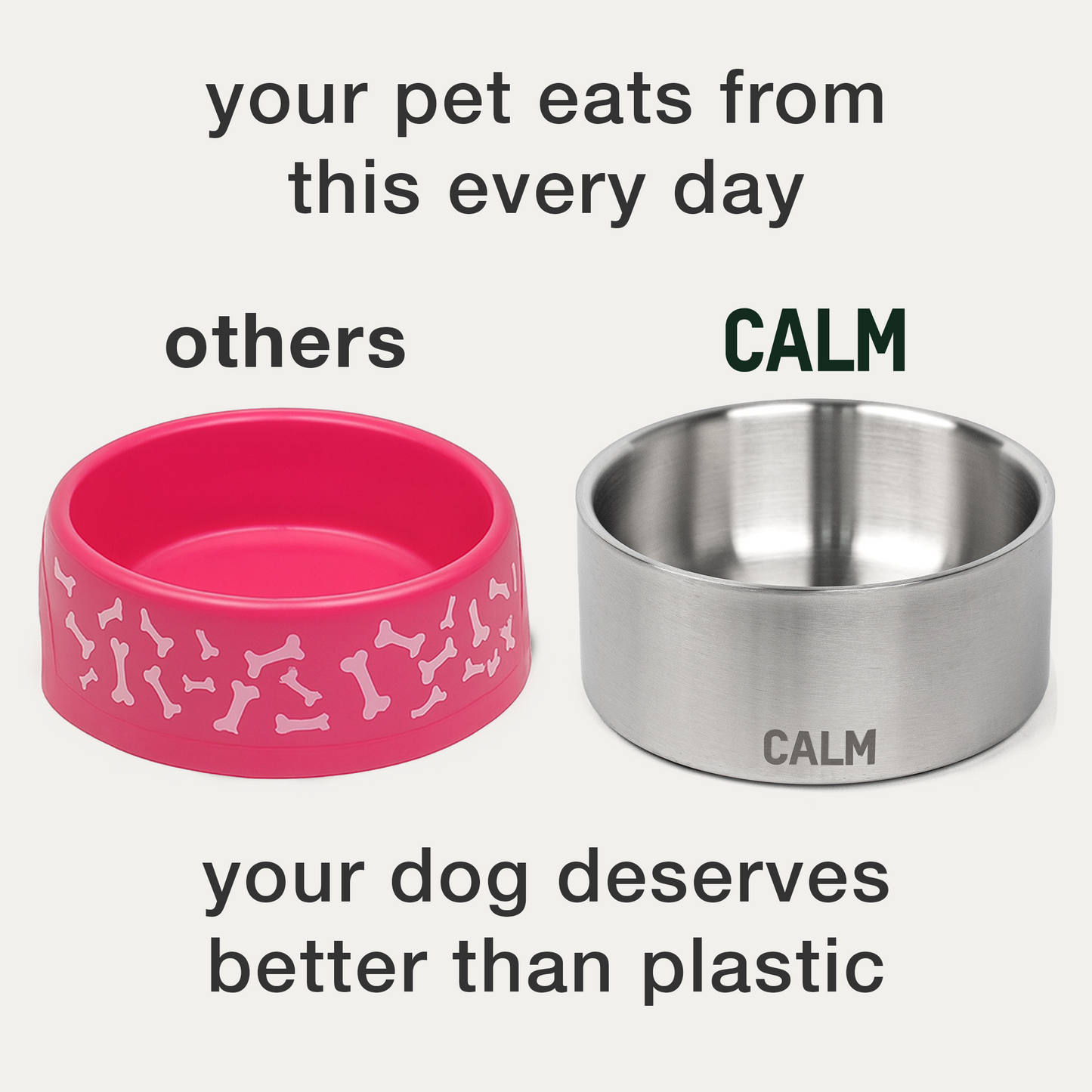 CALM ORGANICS PET BOWL