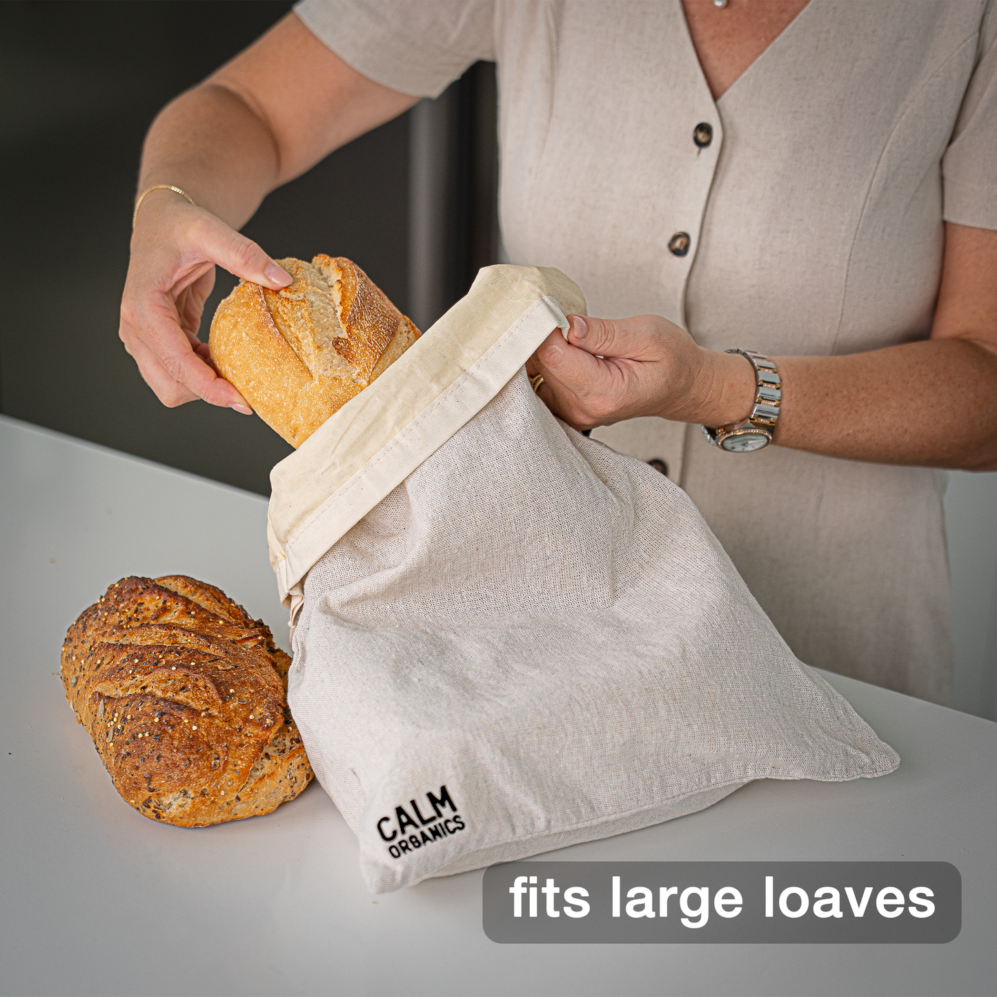 CALM ORGANICS BREAD BAG